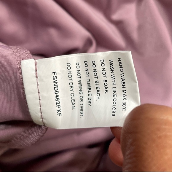 FAERIESTY Off Shoulder Ruched Wrap Hem Slit Gown Plus Size 3XL Mauve Lavender - Picture 10 of 12